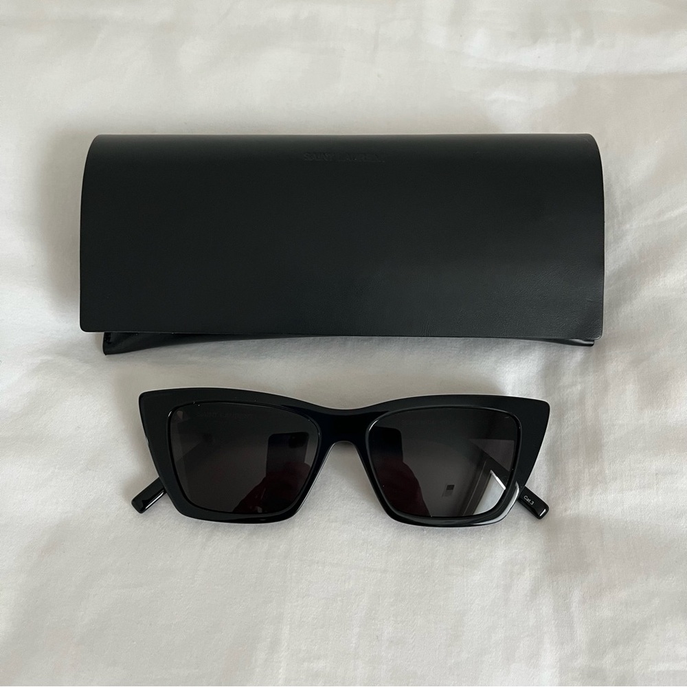 Authentic YSL Saint Laurent SL 276 MICA 53mm Cat Eye Sunglasses